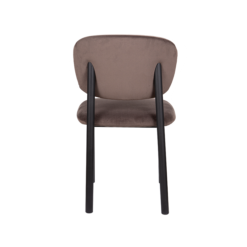 Dining Chair, Modern Fabric With Round Leg