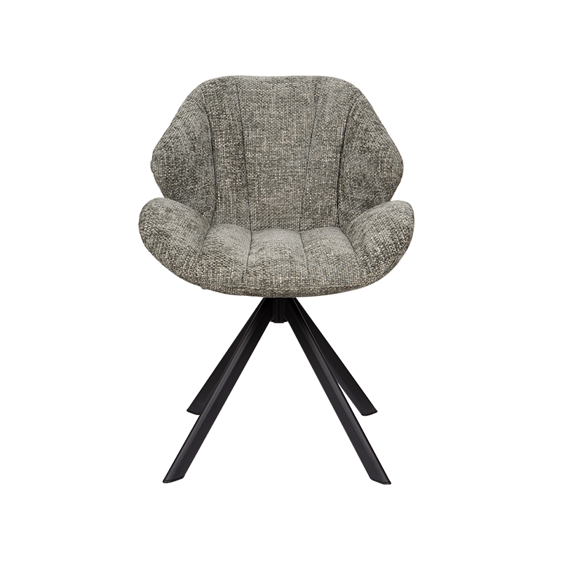 Fluffy Modern Style Swivel Dining Chair