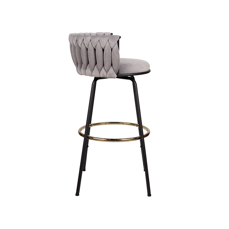 Weave Faric Pretty Look Bar Stool