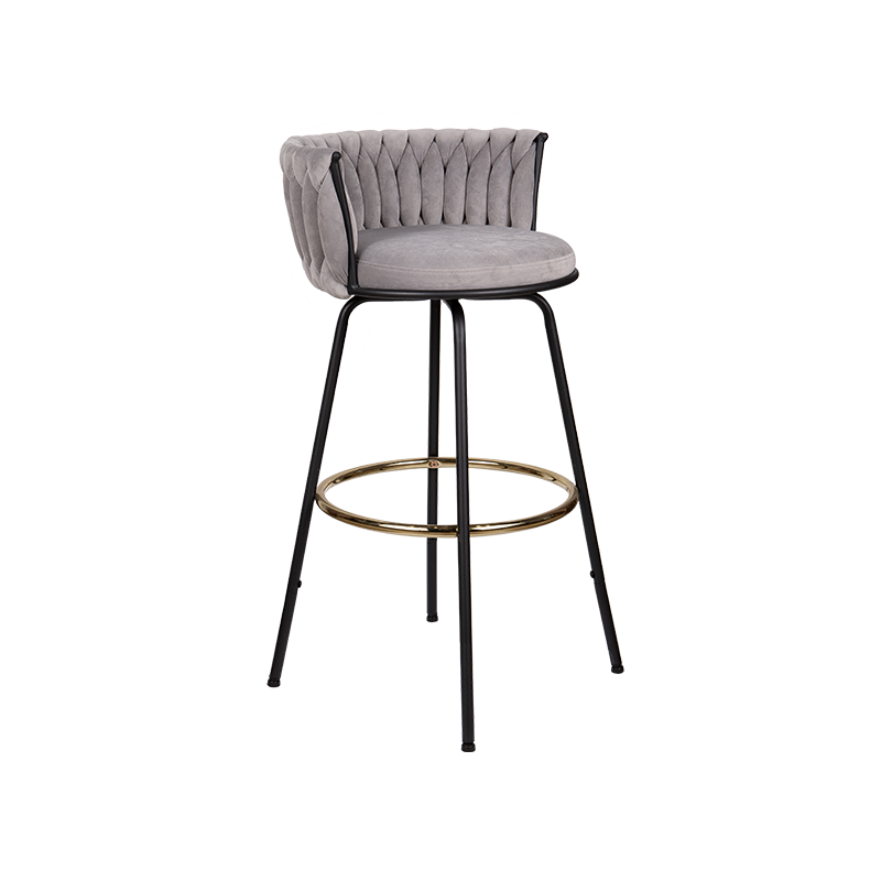 Weave Faric Pretty Look Bar Stool