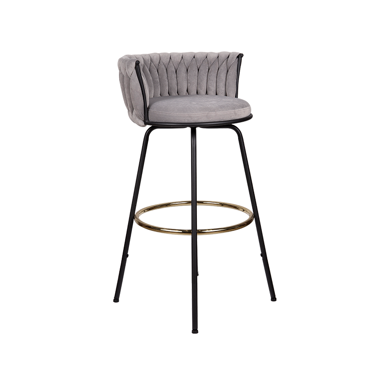 Weave Faric Pretty Look Bar Stool