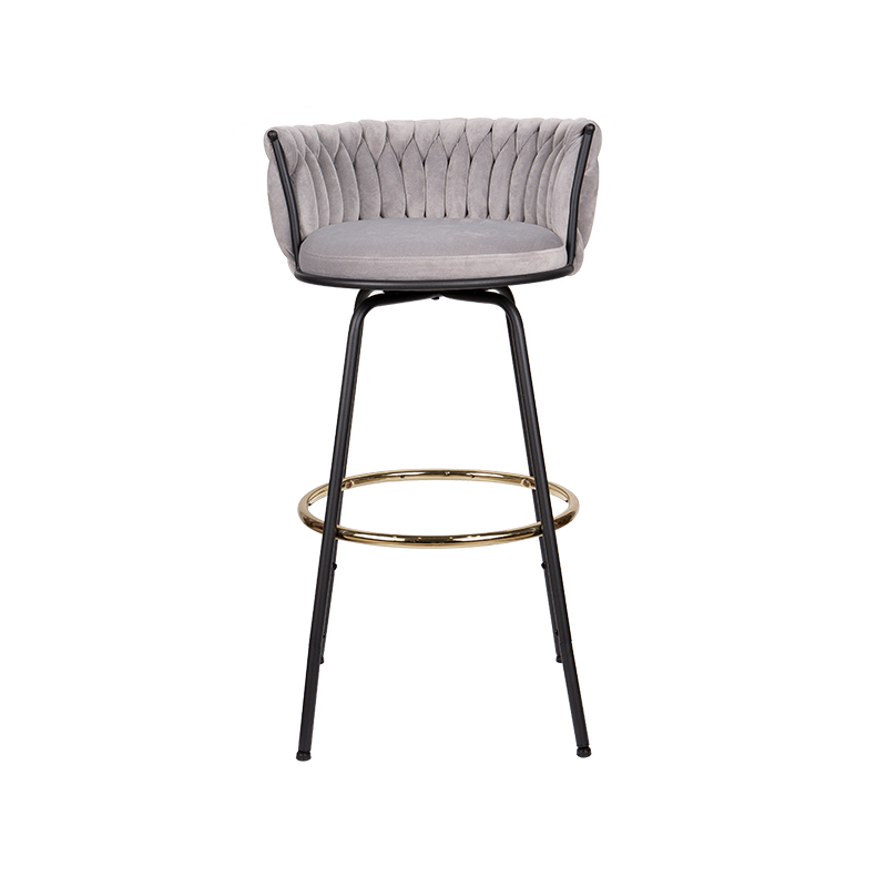 Weave Faric Pretty Look Bar Stool