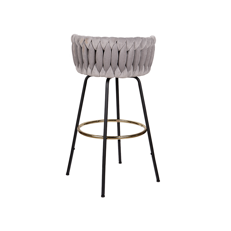 Weave Faric Pretty Look Bar Stool